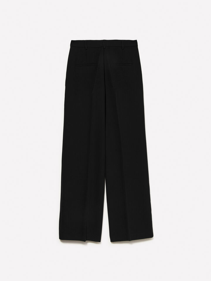 Schwarze Palazzohose - palazzo hosen für damen - Schwarz | Sisley image number 6